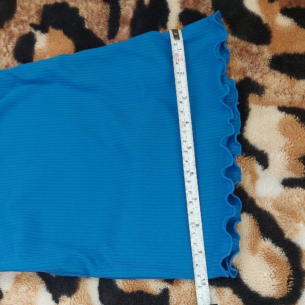 No Boundaries Ribbed Blue Top - Picture 13 of 15